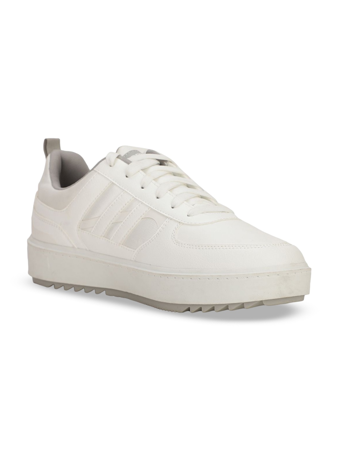 

North Star Men Solid PU Sneakers, White