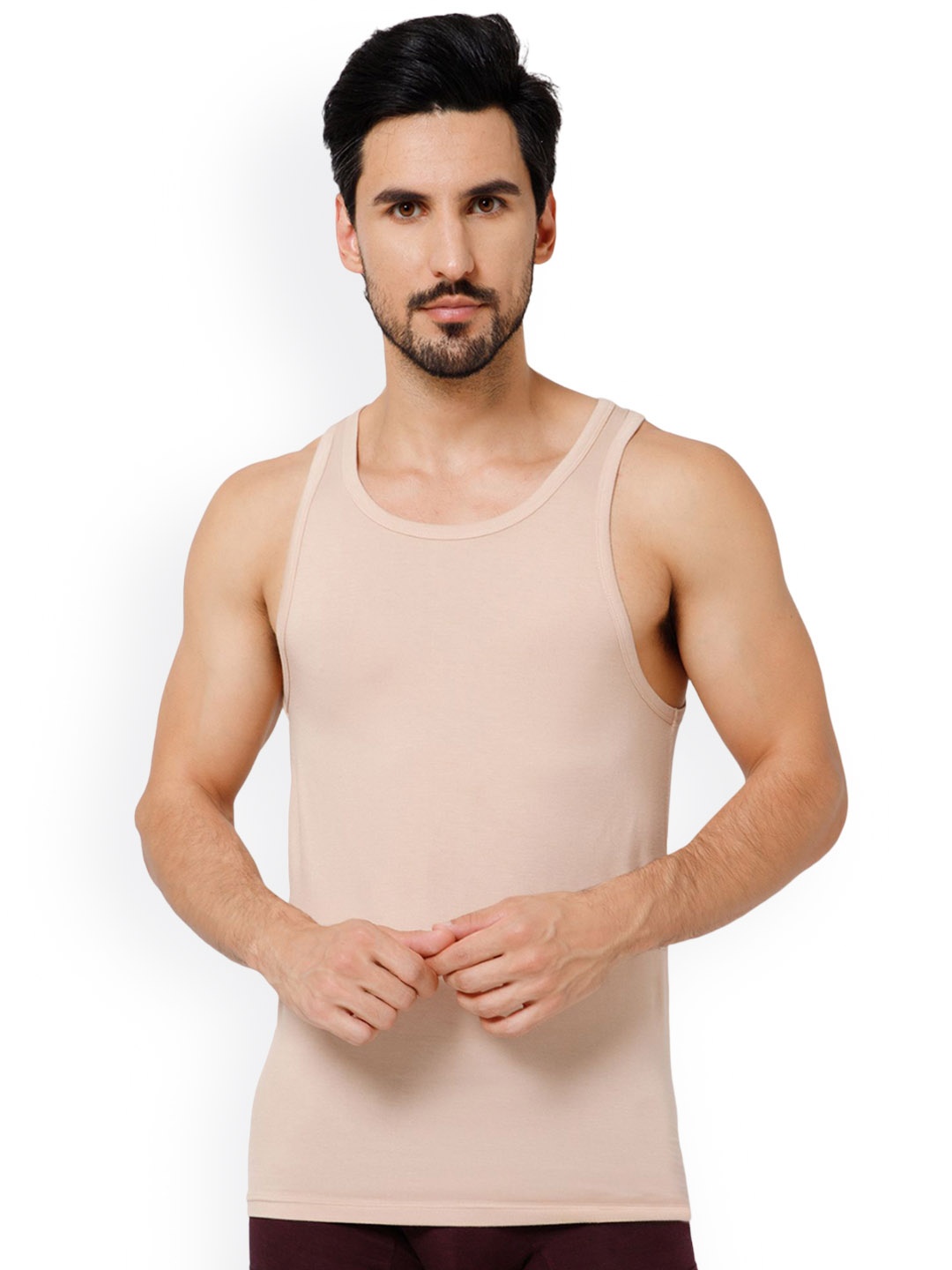 

OXYZONE Breathable & Comfortable Innerwear Vests, Beige