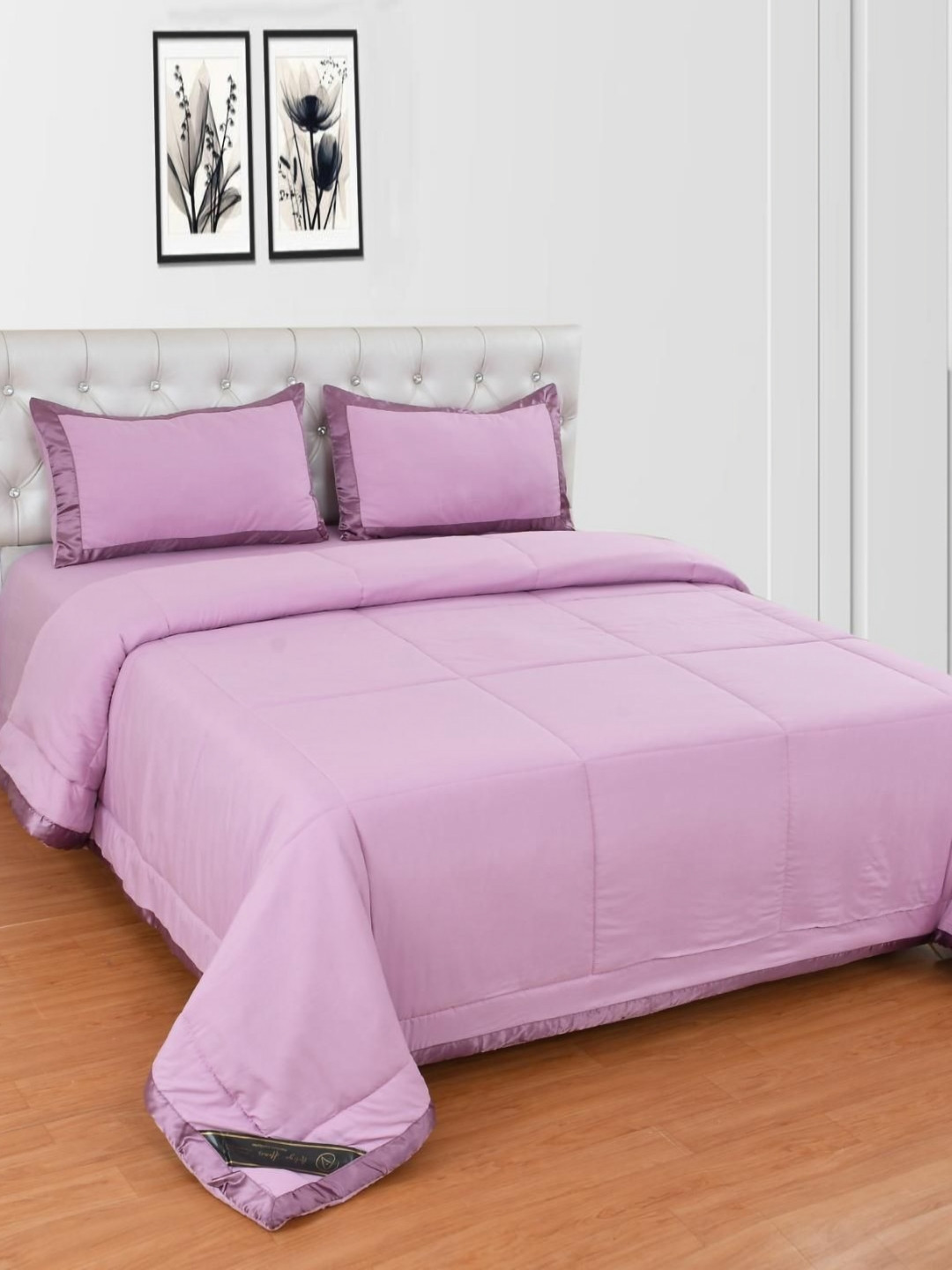 

Laying Style Lavender 4 Pieces Double King Regular Bedding Set