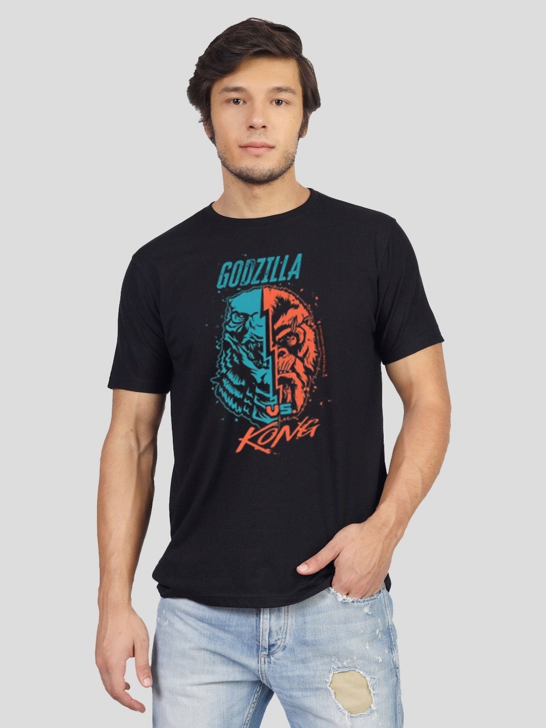 

Greylongg Men Printed T-shirt, Black