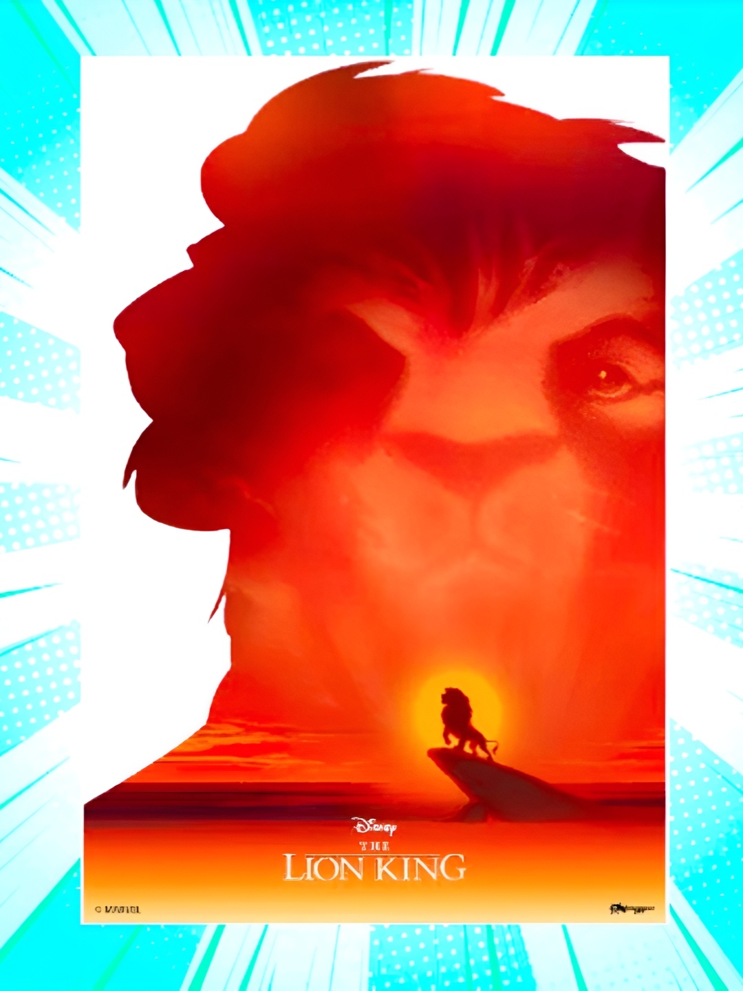 

Entertainment Store Lion King Simba Mini Poster, Blue