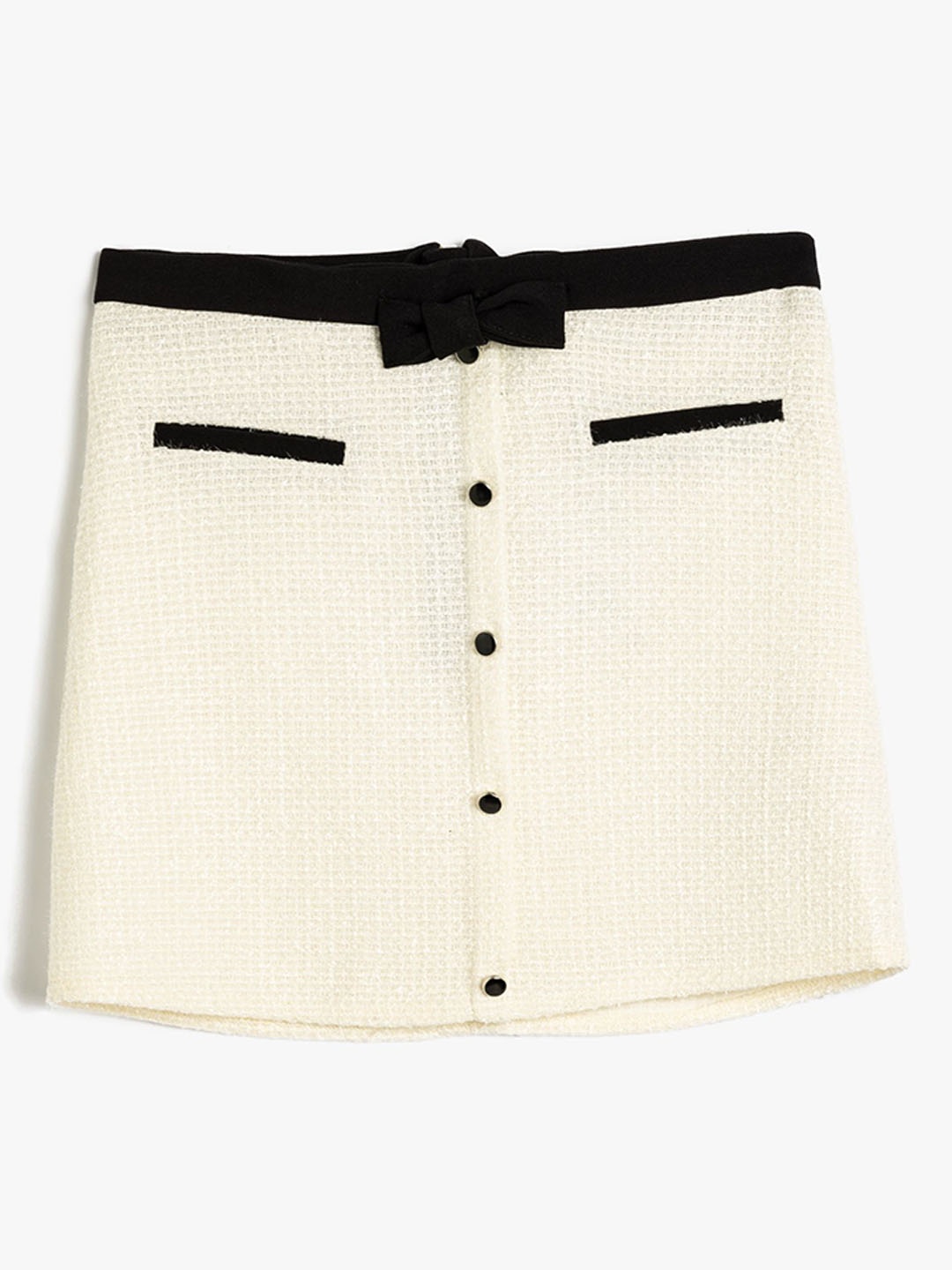 

Koton Girls Colorblocked A-Line Mini Skirts, Beige