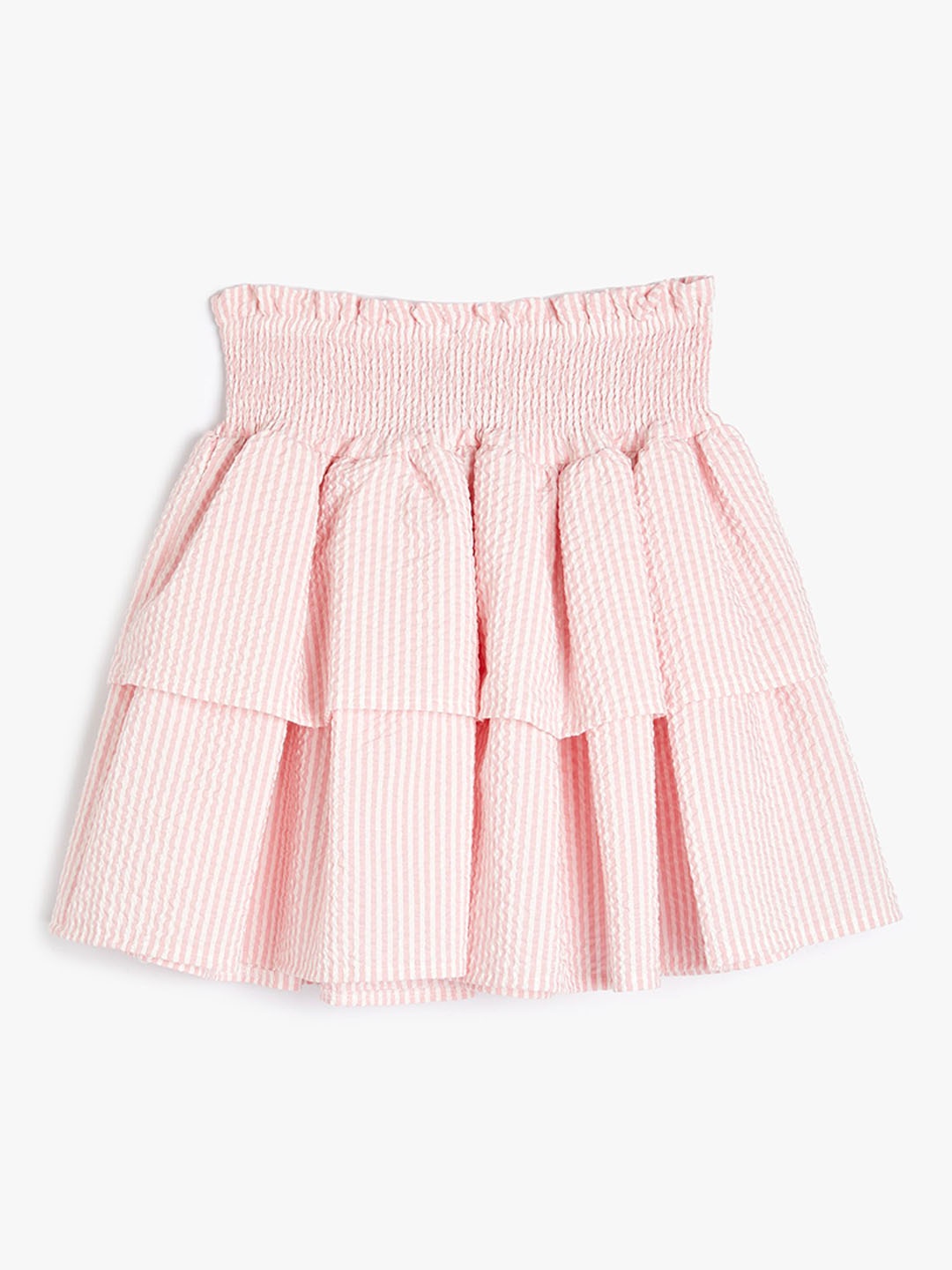 

Koton Girls Solid Flared Knee Length Skirts, Pink