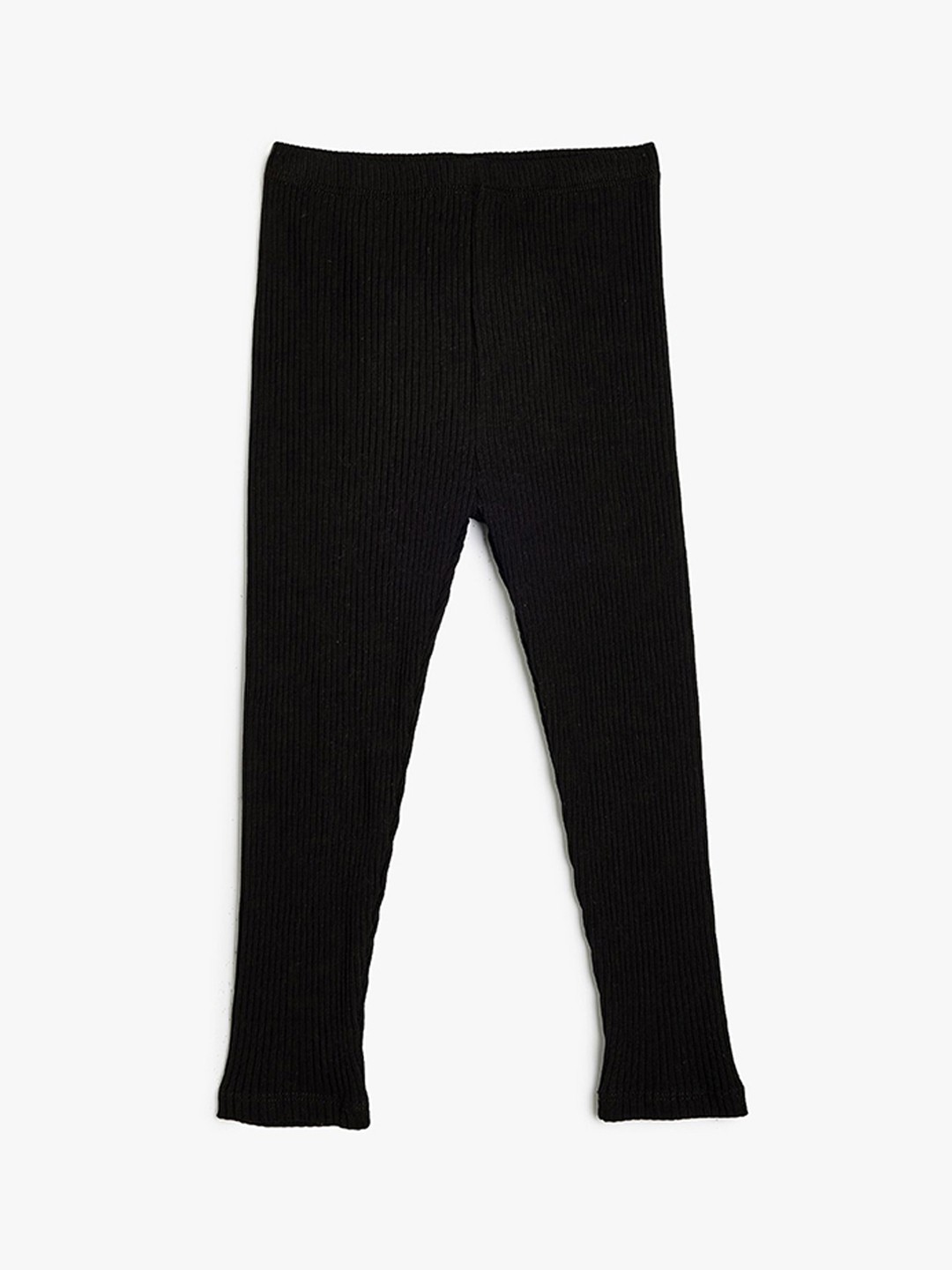 

Koton Girls Solid Ankle Length Leggings, Black