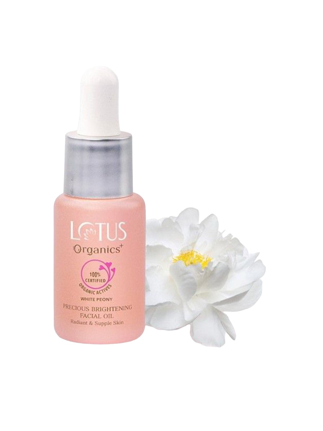 

Lotus Organics+ Precious Brightening Face Oil - White Peony - 15 ml, Pink