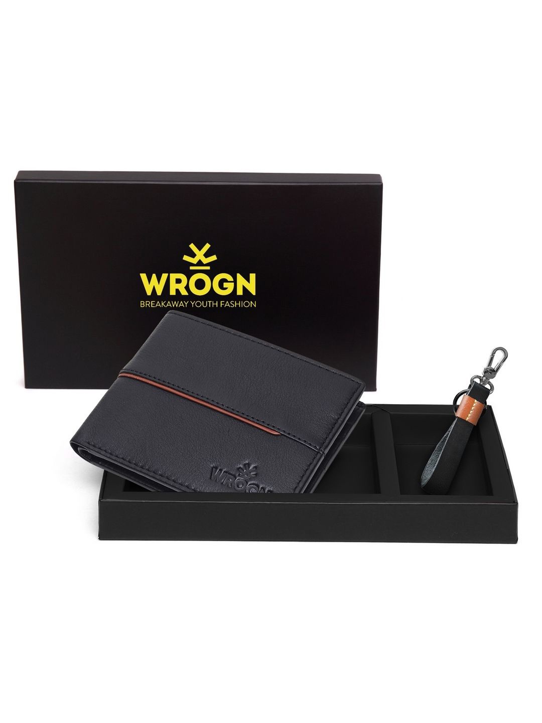 

WROGN Men Accessory Gift Set of, Black