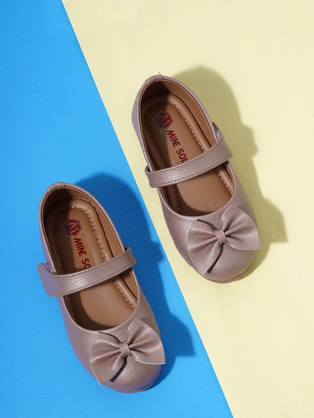 

Minesole Girls PU Flatforms, Brown