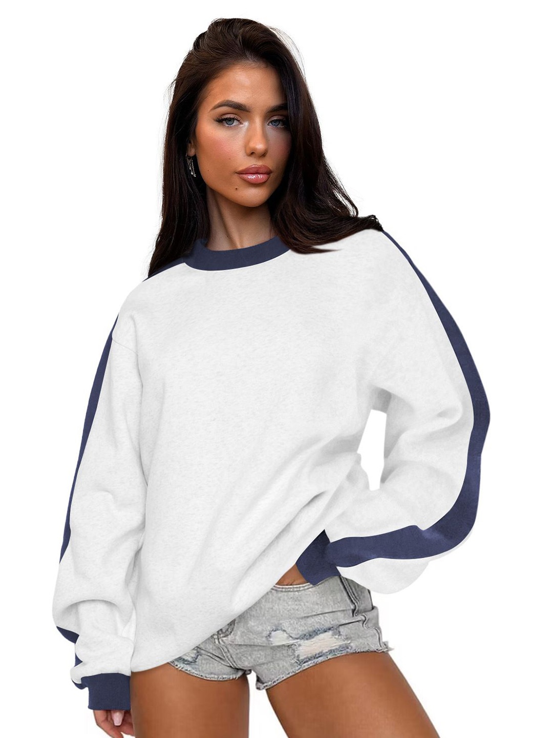 

HERE&NOW Women Sweatshirt, Grey