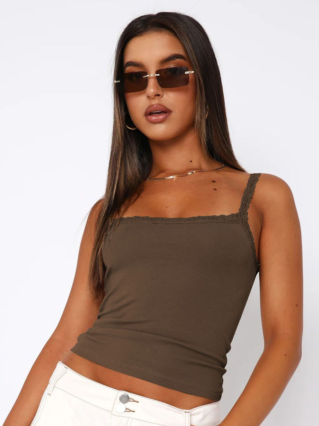 

HERE&NOW Top, Coffee brown