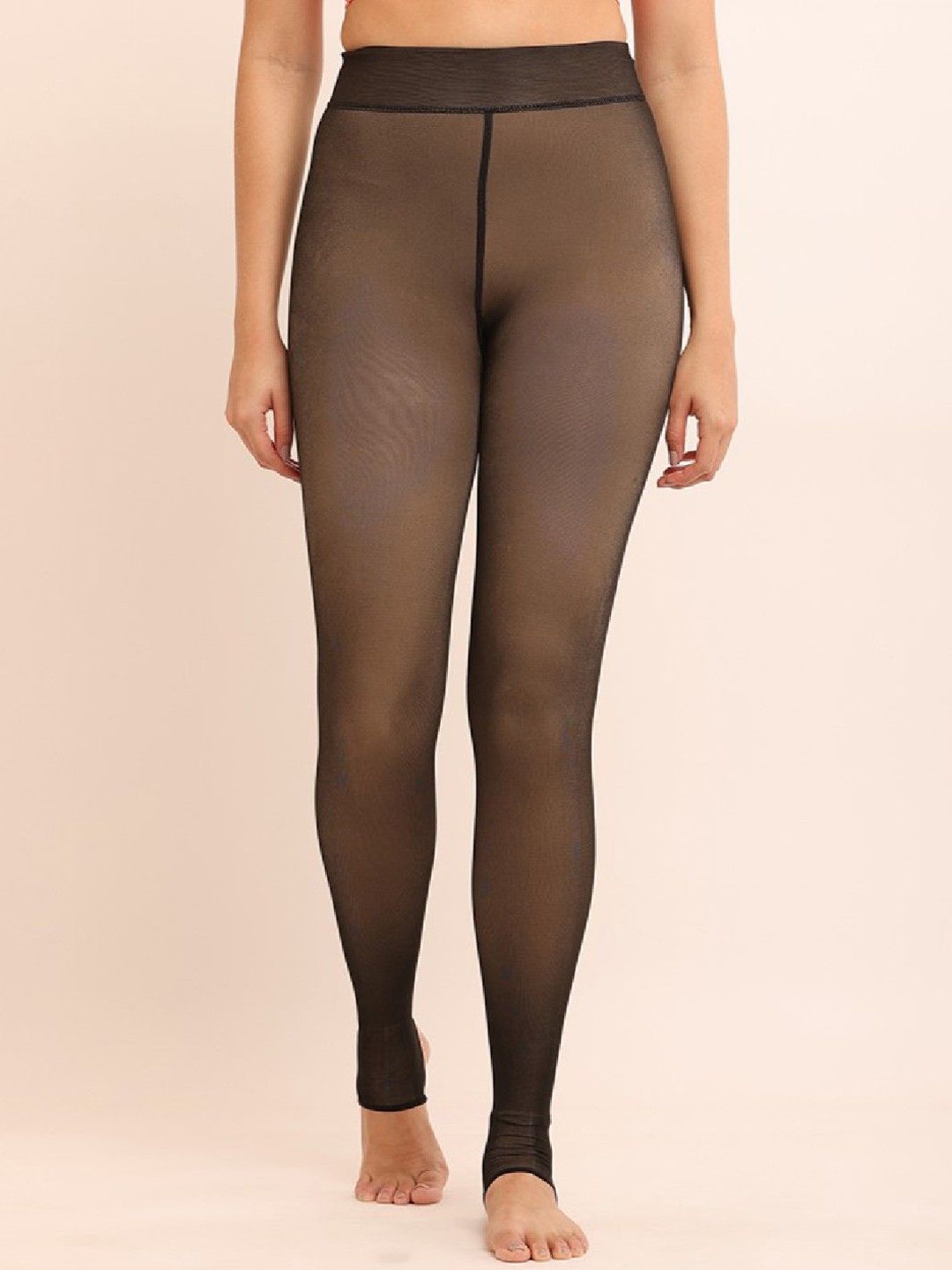 

Poftik Double Shade Stretchable Stockings, Beige