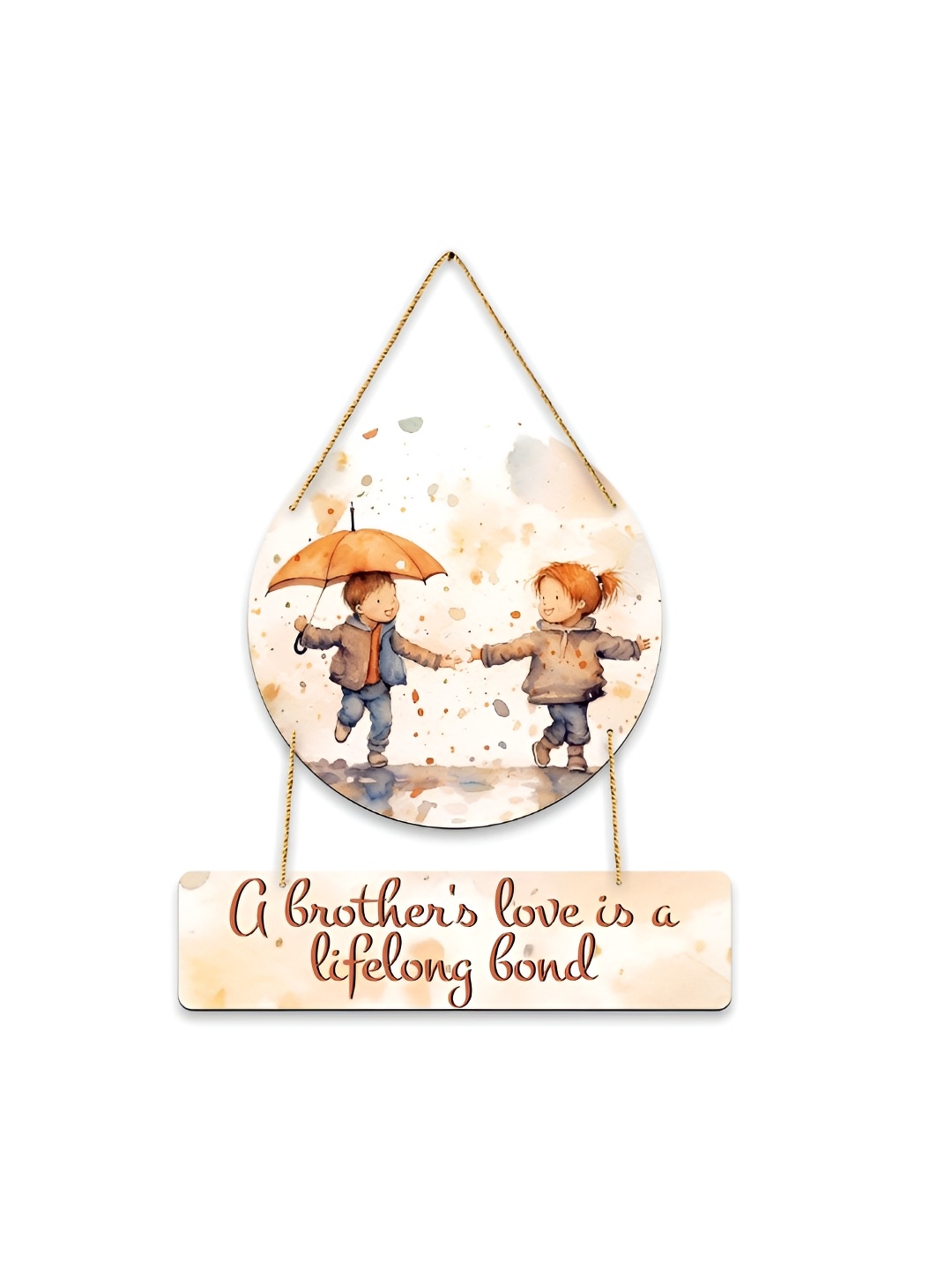 

CLAWCRAFTS White & Beige Quotes Modern Printed Wooden Wall Hangings