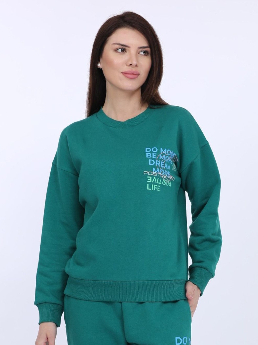 

MAYSIXTY Women Sweatshirt, Green