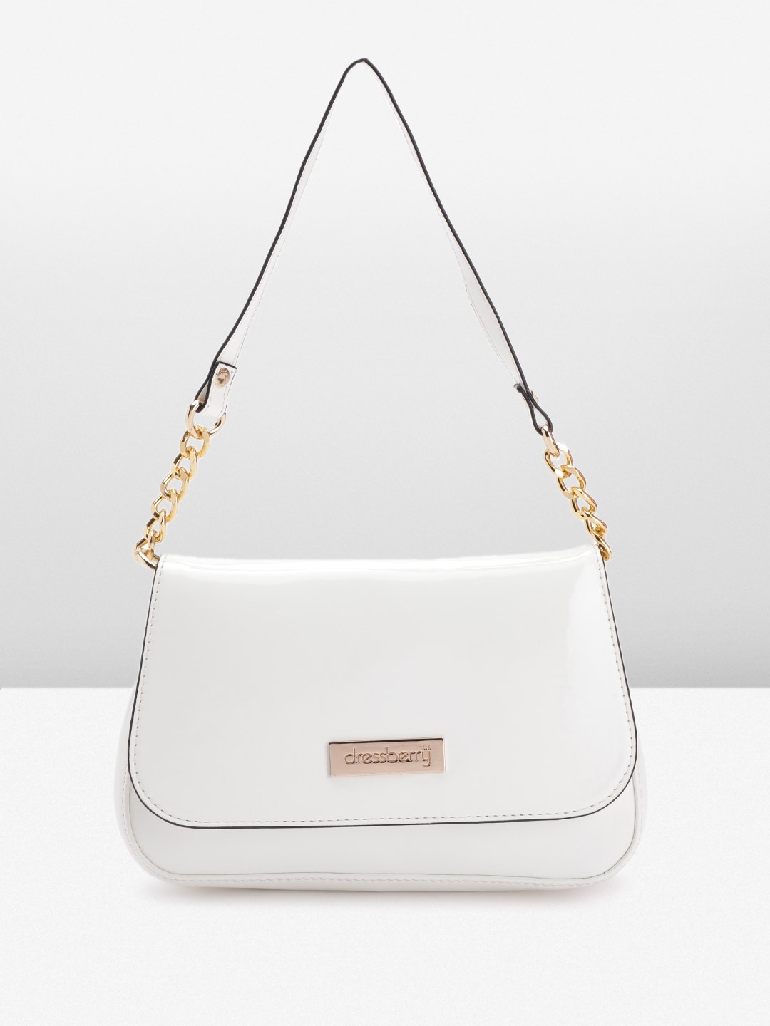 

DressBerry Structured Shoulder Bag, White