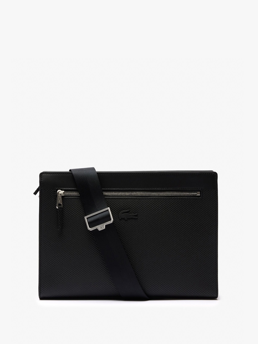 

Lacoste Leather Shopper Sling Bag with Bow Detail, Black