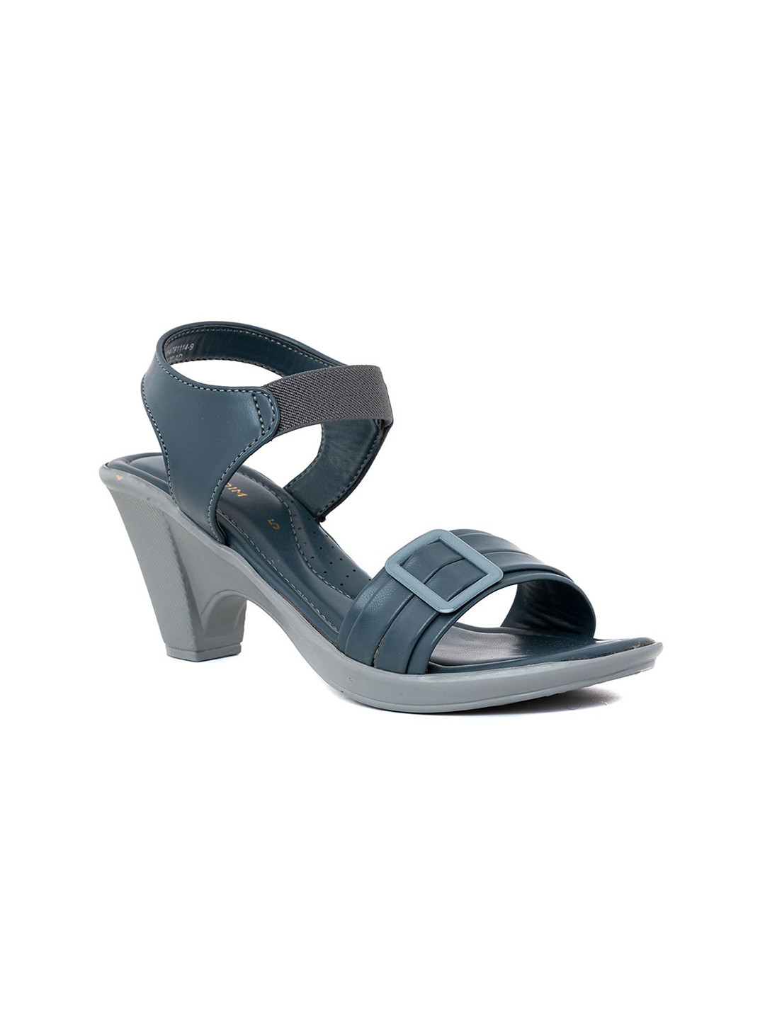 

Khadims Block Heel Sandals, Blue