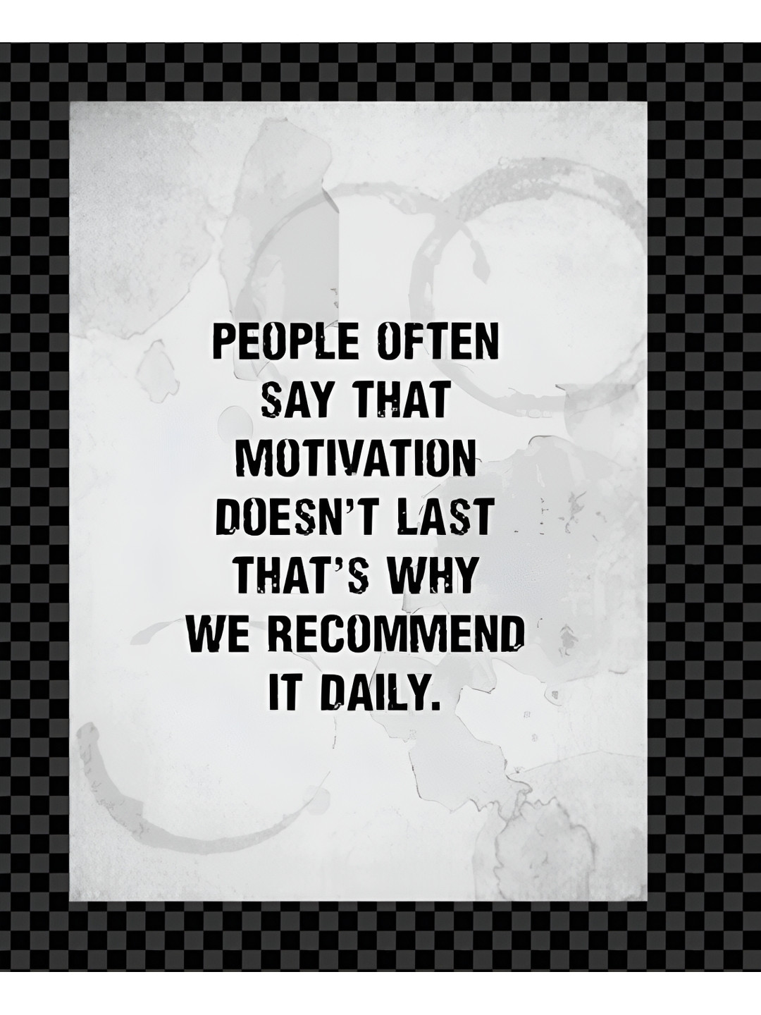 

Entertainment Store People Often Say that Motivation Mini Poster, Black