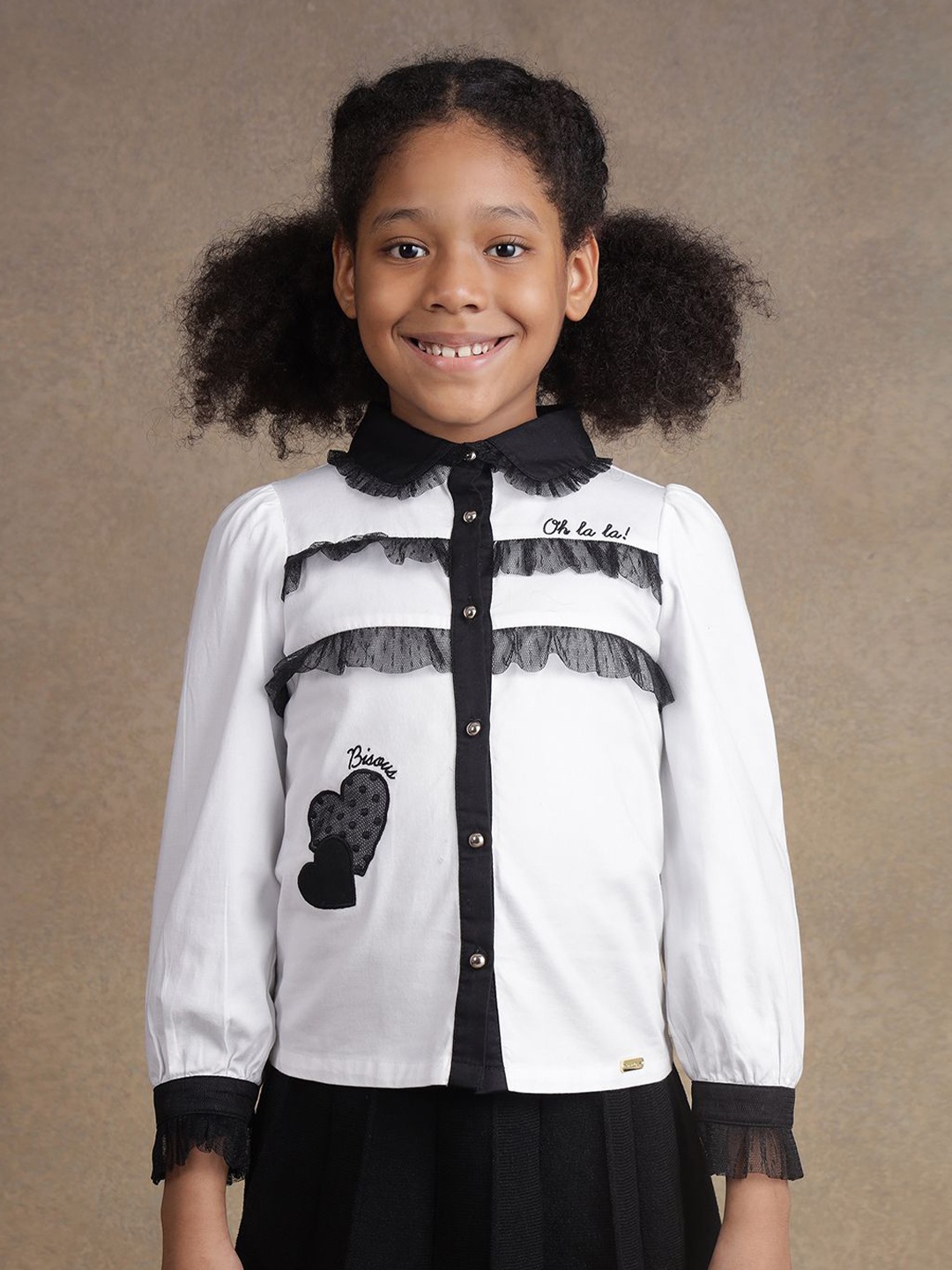 

One Friday Cotton Shirt Style Top, White