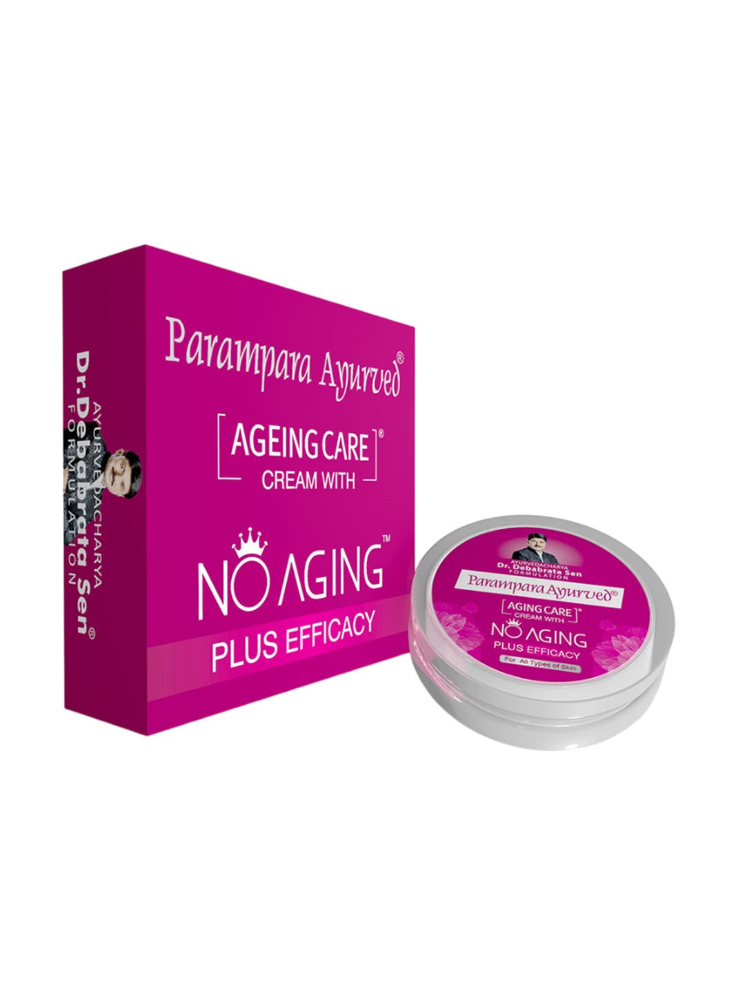 

Parampara Ayurved Ageing Care Cream With No Aging Plus Efficacy - 20g, White