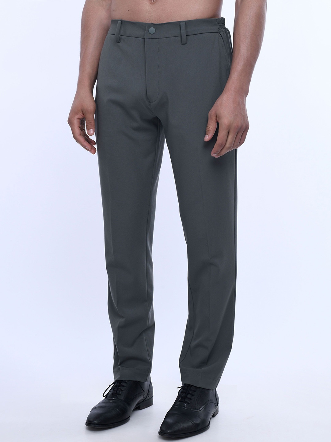

Tailoraedge Men Tailored Trousers, Grey