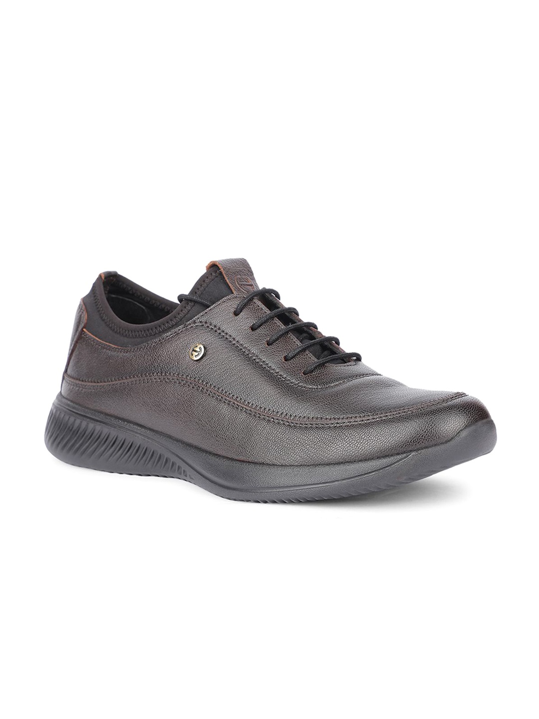 

LIBERTY A576 07 Men Solid Semi Formal Lace Up Shoes, Brown