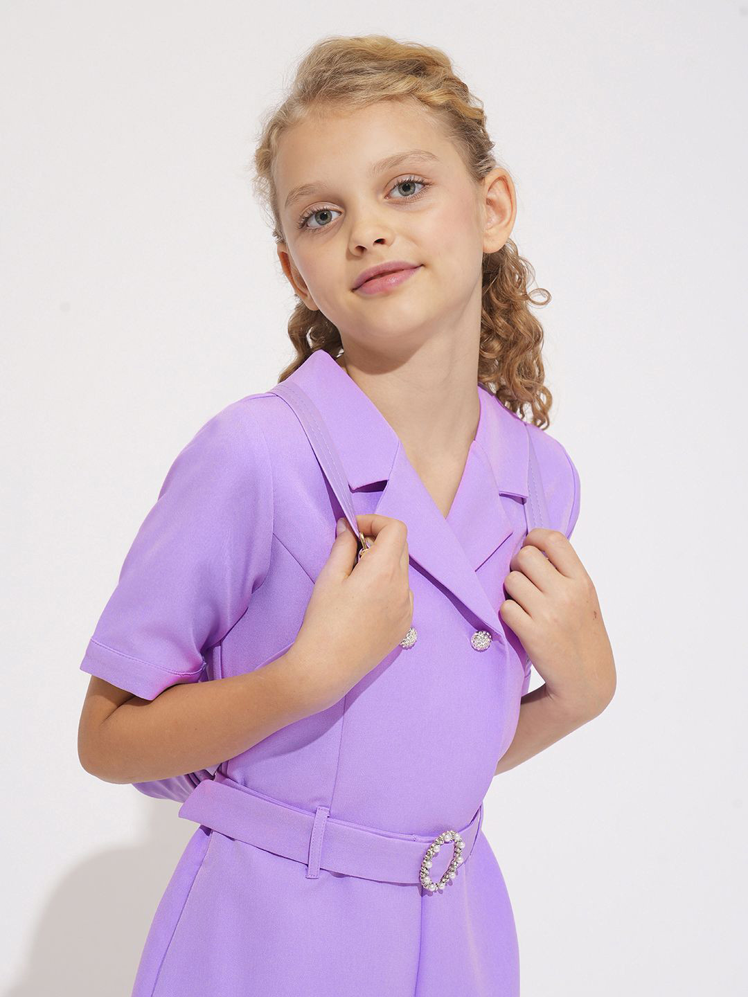 

Vero Moda Girls Solid Basic Jumpsuit, Purple