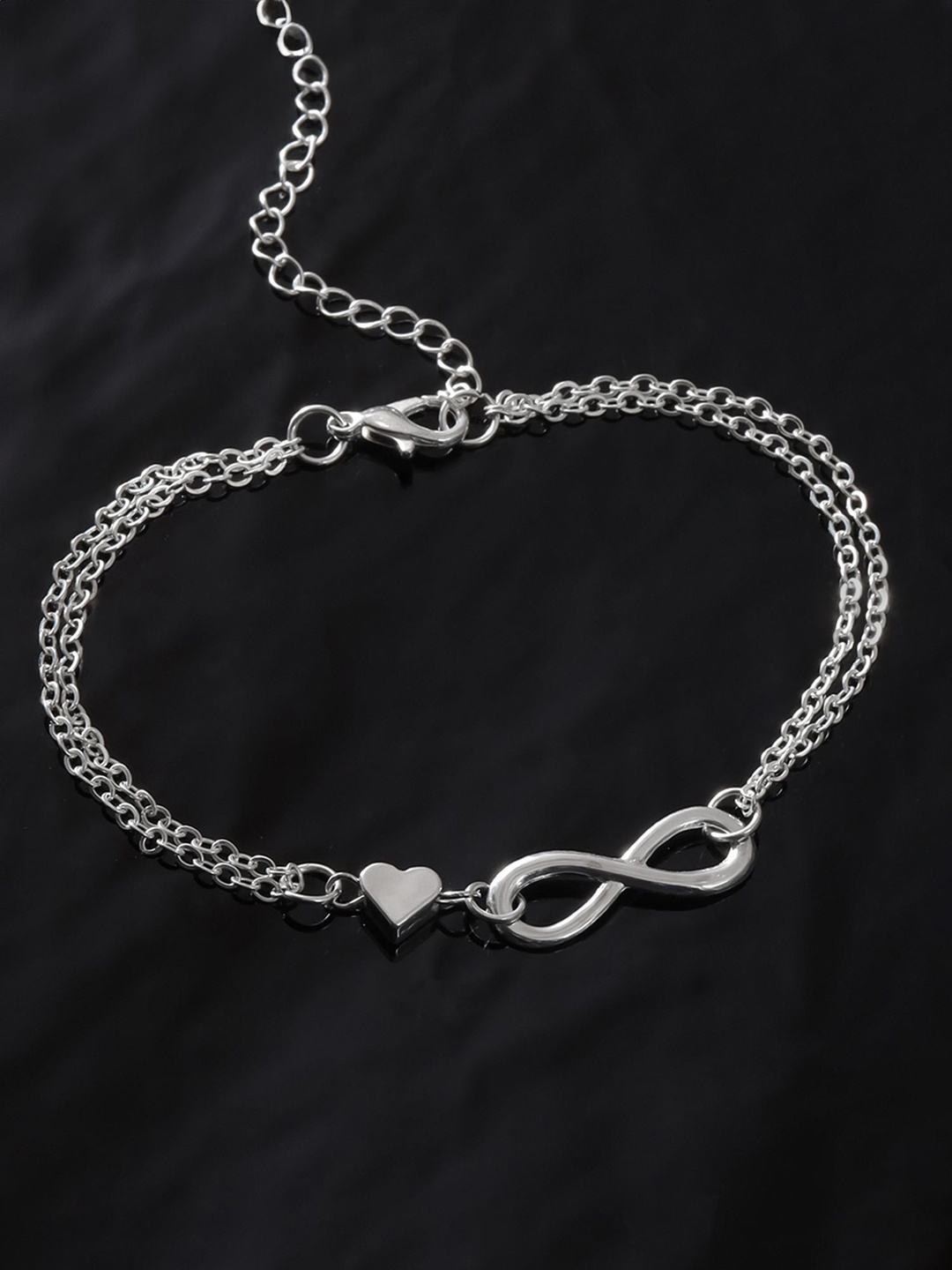 

Yellow Chimes Rhodium-Plated Charm Bracelet, Silver