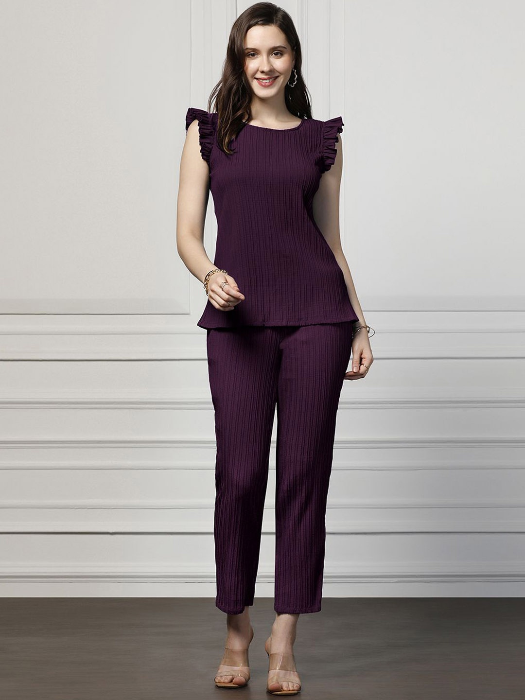 

OMPAX Top & Trousers Co-Ord, Purple