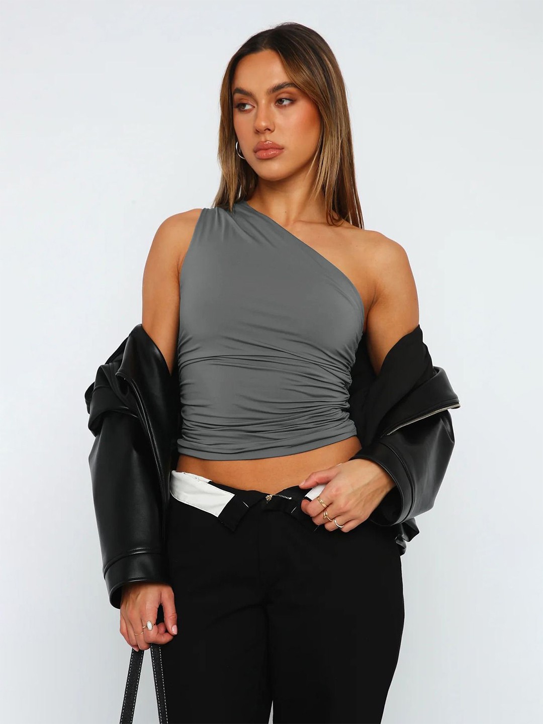 

HERE&NOW Styled Back Top, Green