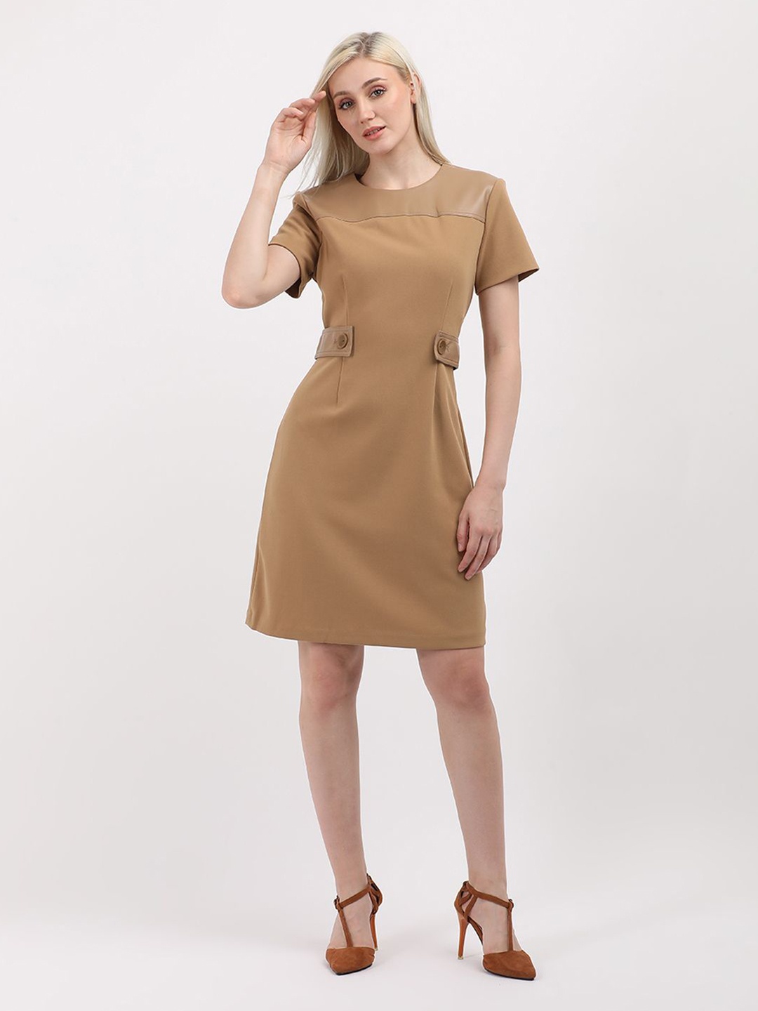 

Calvin Klein Jeans A-Line Dress, Brown