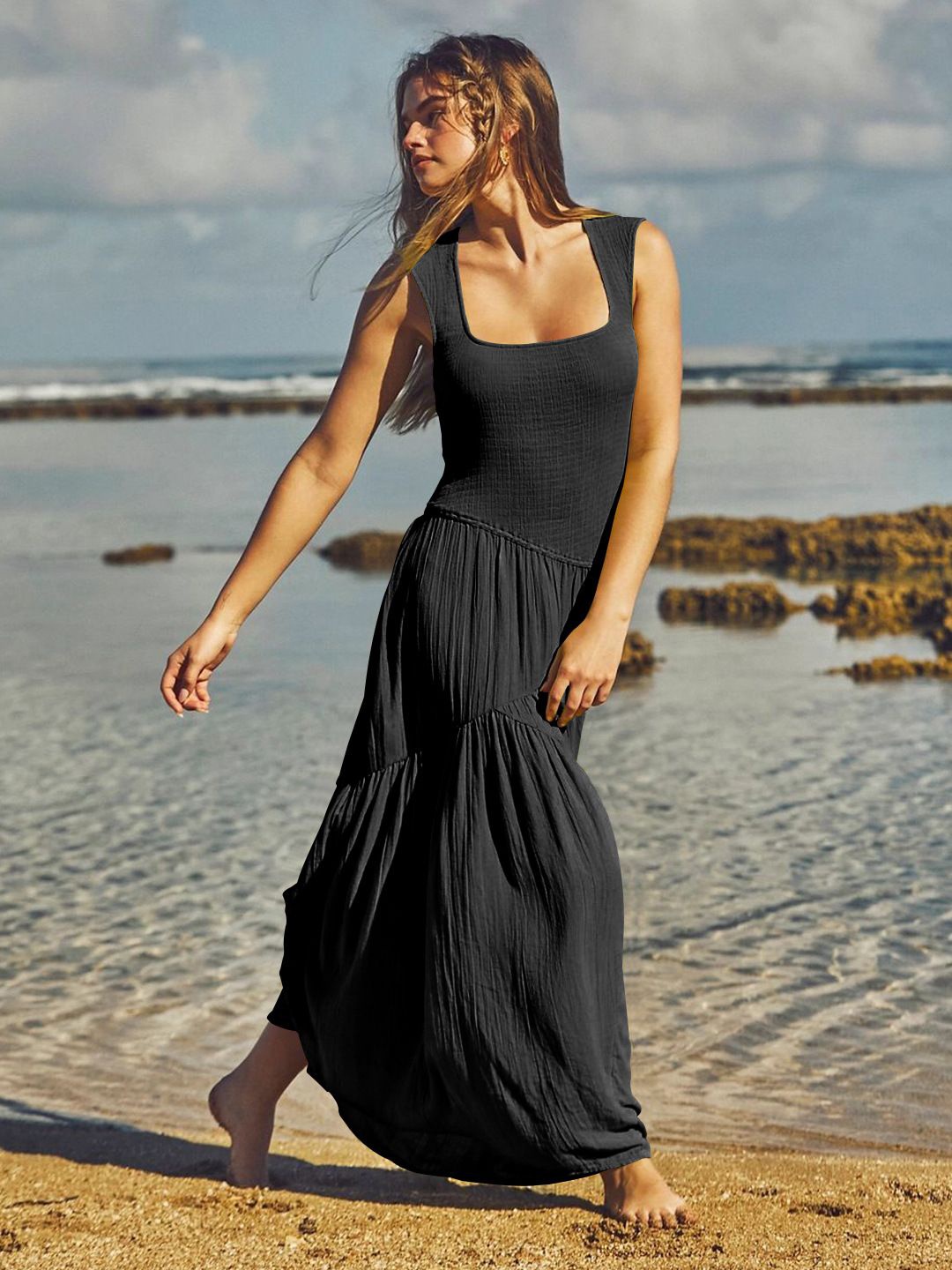 

HERE&NOW Maxi Dress, Black