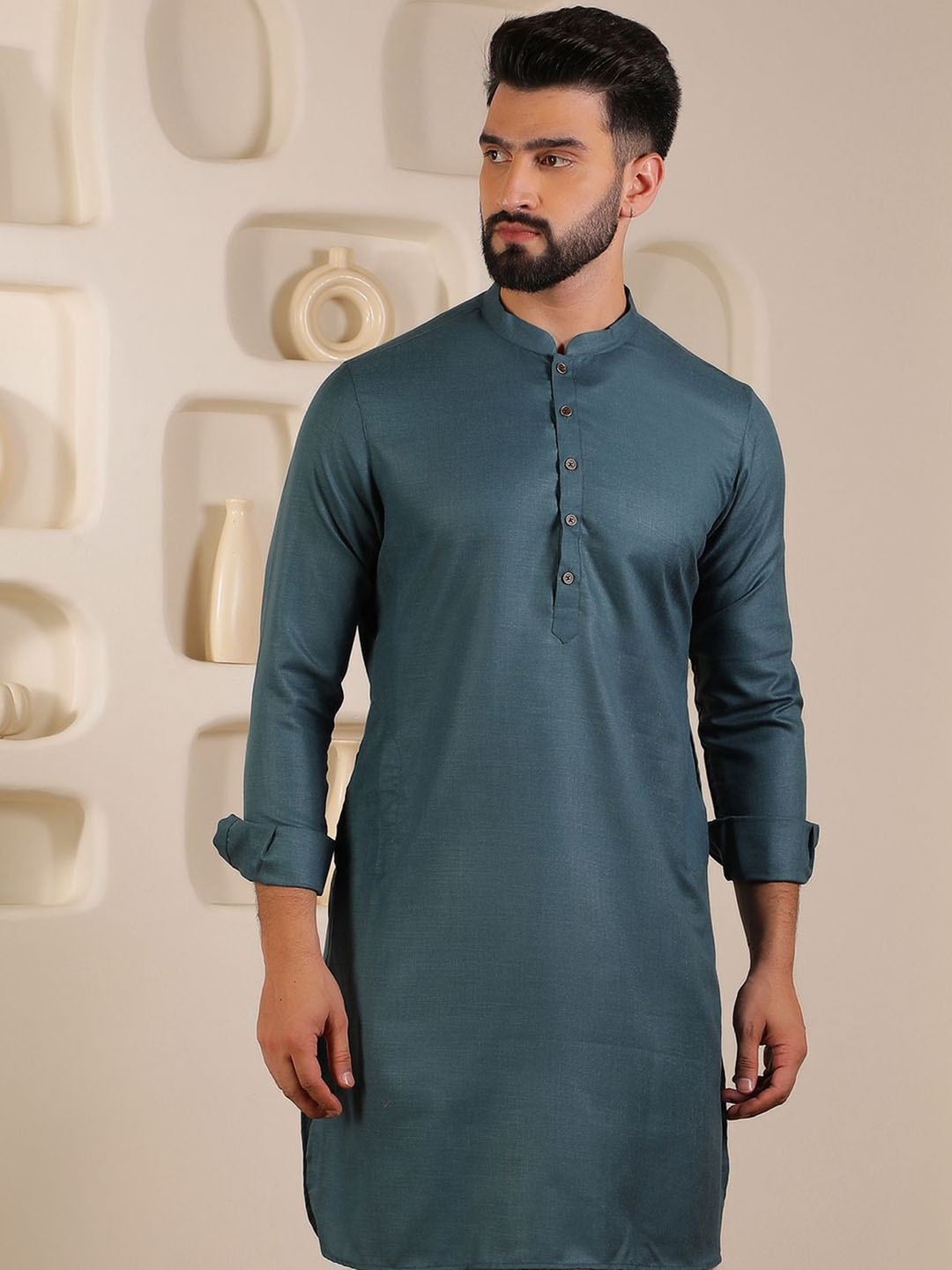 

Anouk Men Kurta, Blue