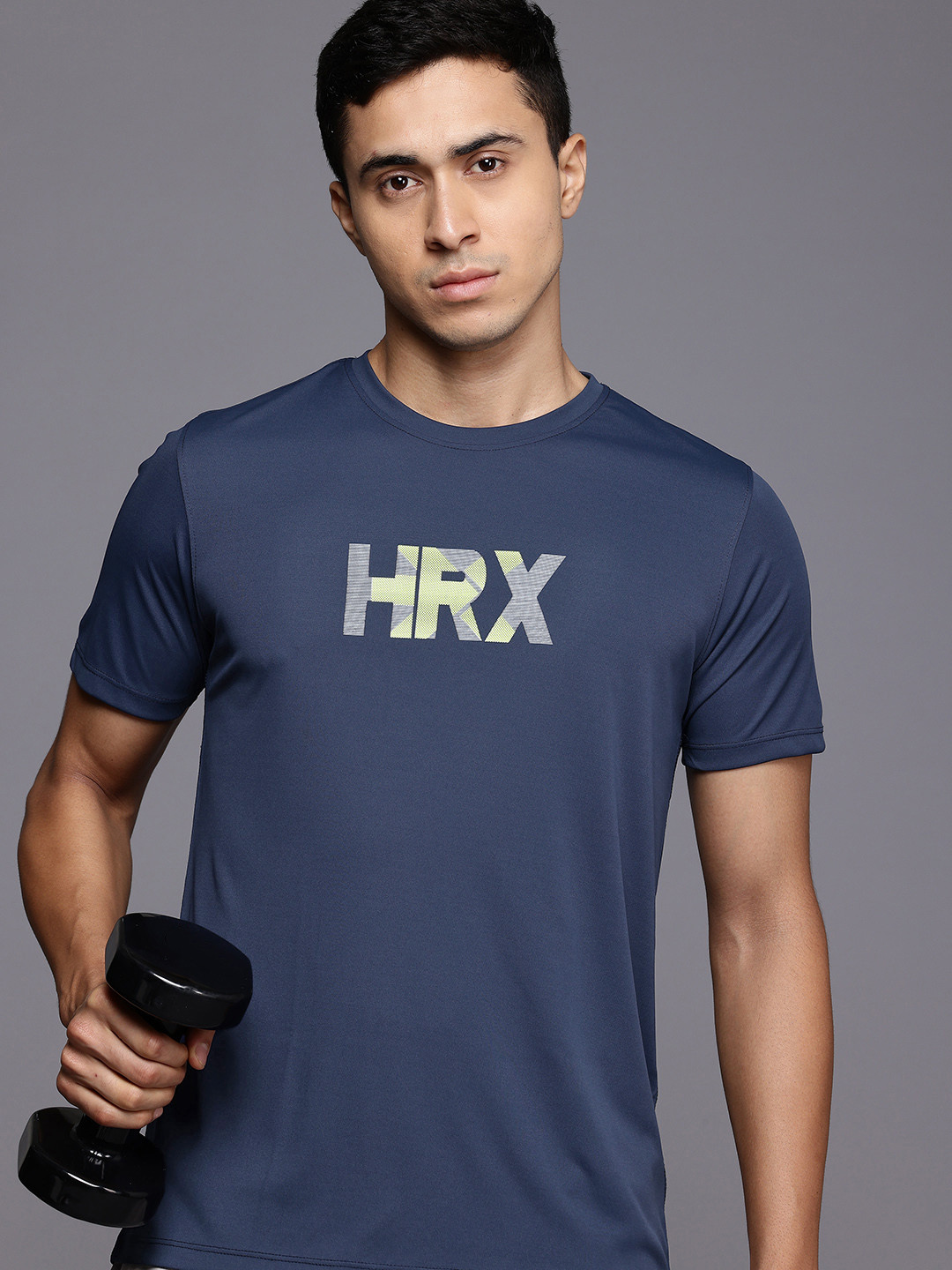 

HRX by Hrithik Roshan Rapid-Dry Training T-shirt, Navy blue
