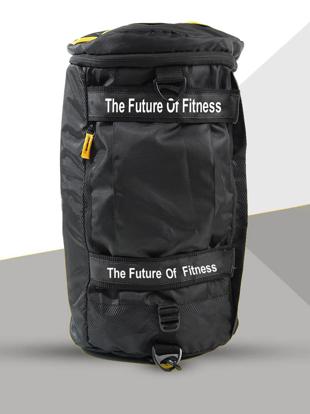 

Body Smith Printed Medium Sports or Gym Duffel Bag, Black