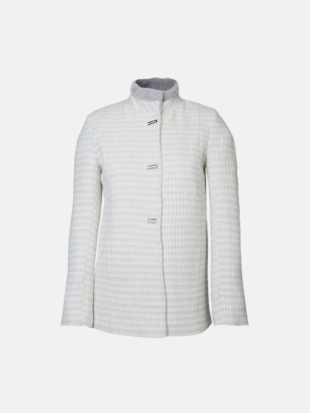 

PROTEX Girls Checked Single-Breasted Overcoats, Grey