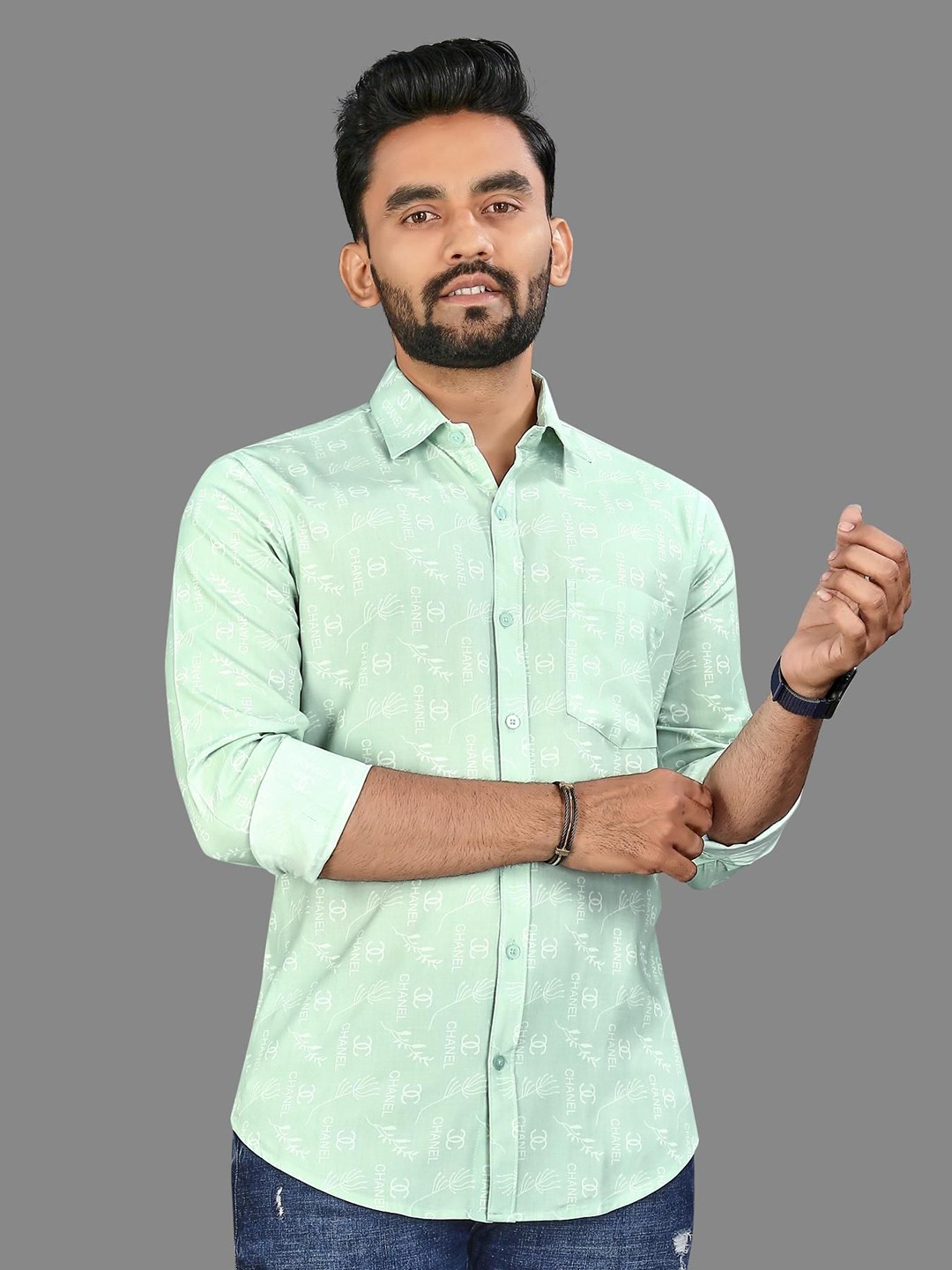 

ADWYN PETER Men Classic Opaque Printed Casual Shirt, Multi