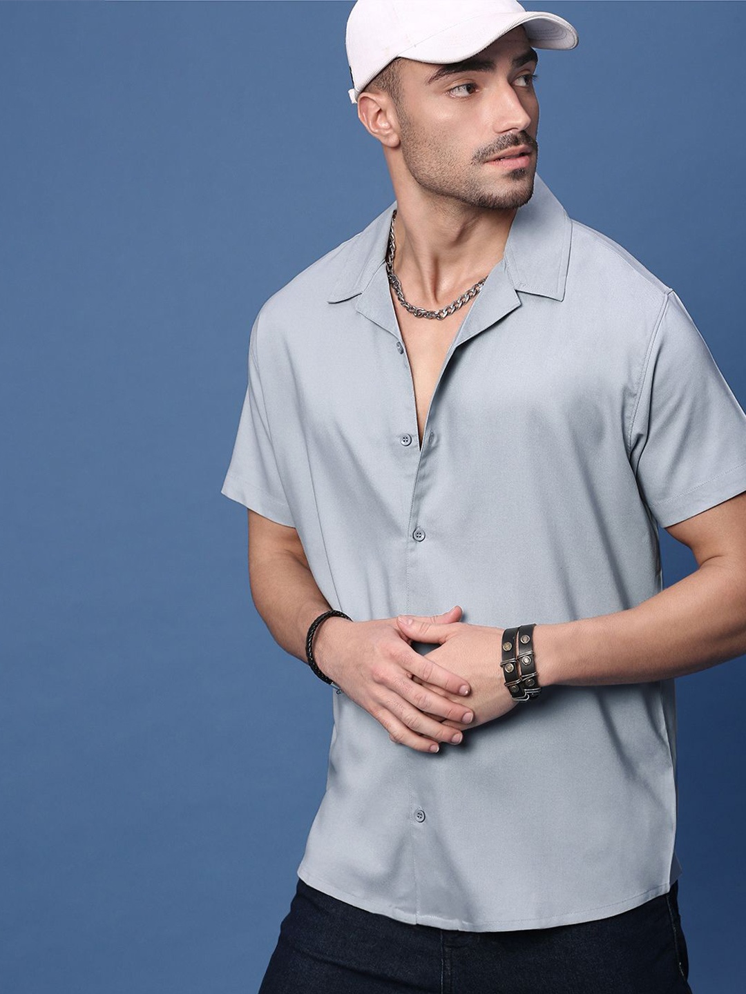

SHOWOFF Men Standard Opaque Casual Shirt, Grey