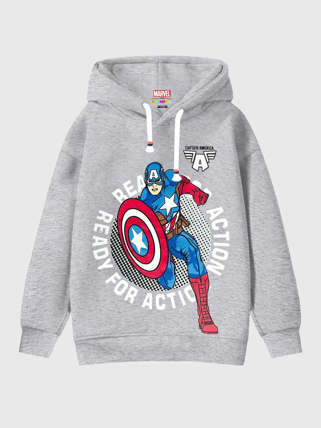 

KUCHIPOO Boys Printed Sweatshirt, Grey