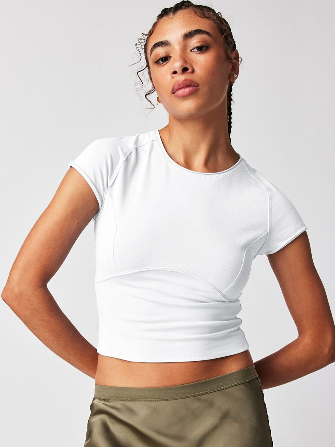 

HERE&NOW Crop Top, White