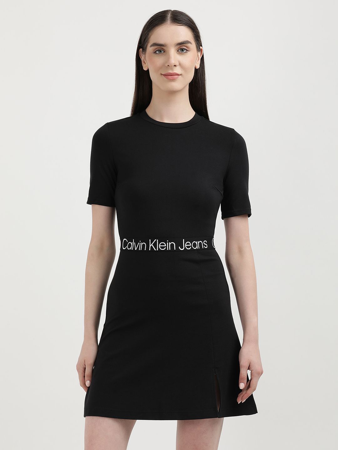 

Calvin Klein Jeans Solid Sheath Dress, Black