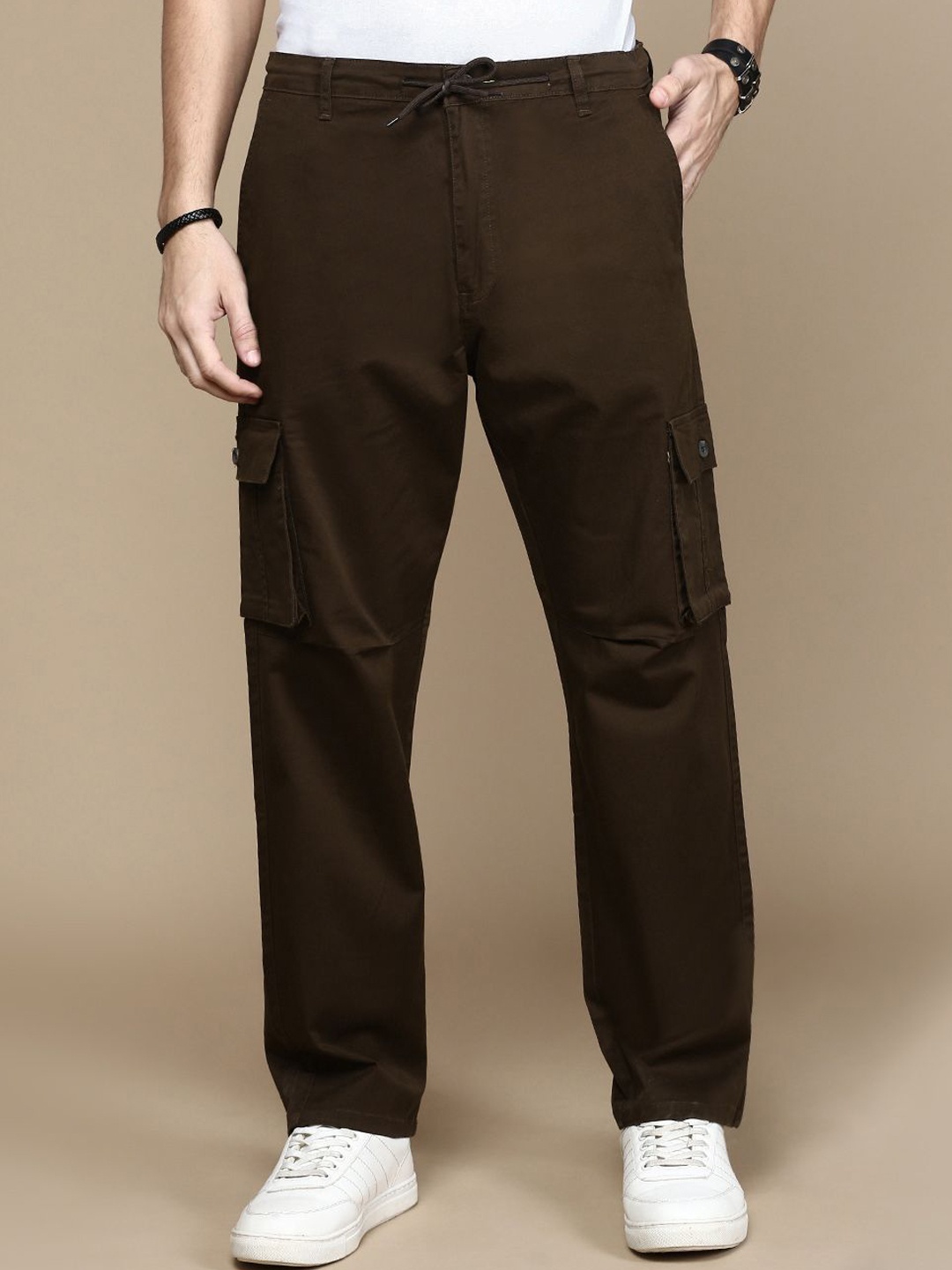 

Chennis Men Joggers Trousers, Brown
