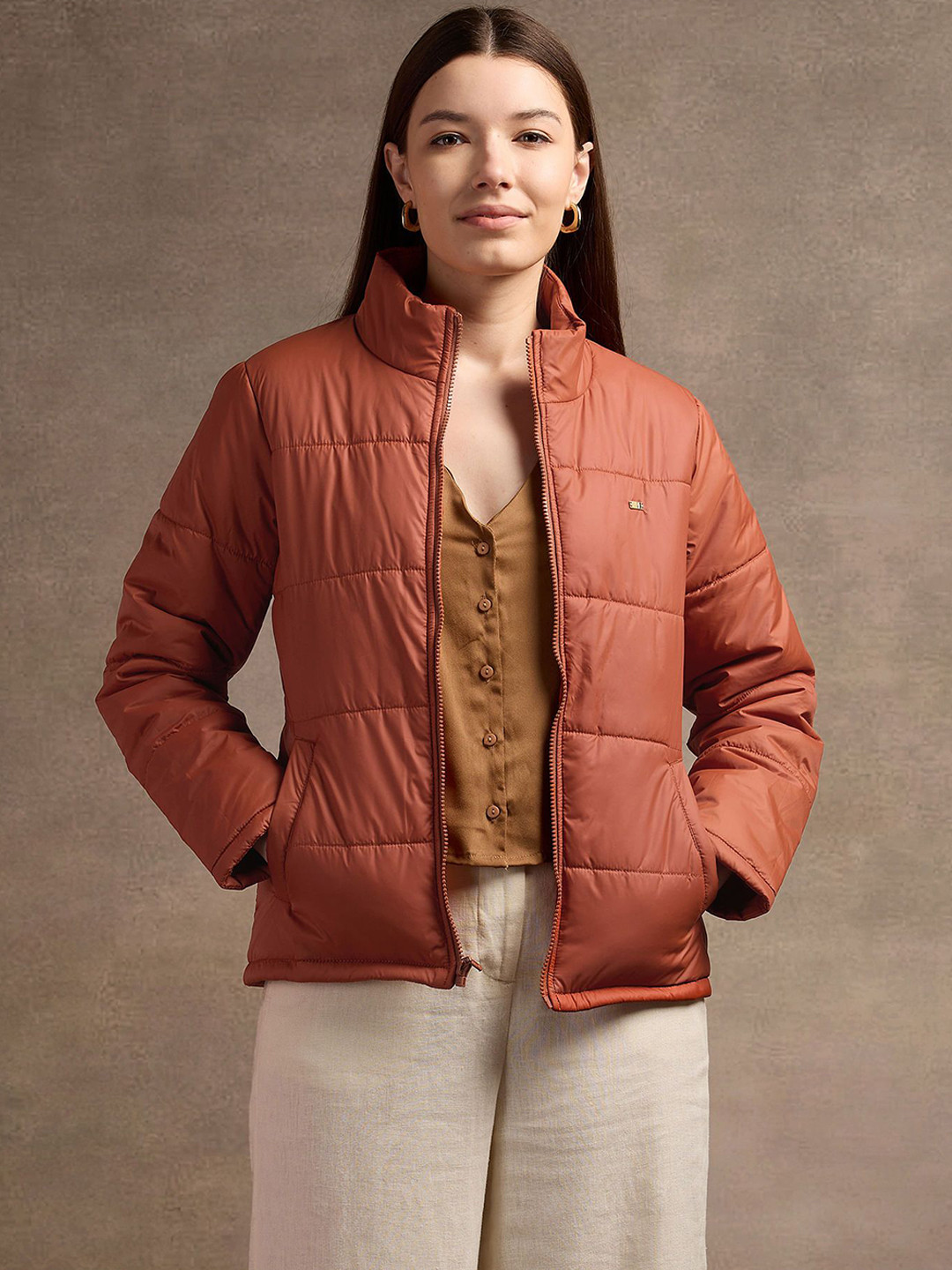 

U.S. Polo Assn. Women Women Puffer Jacket, Brown