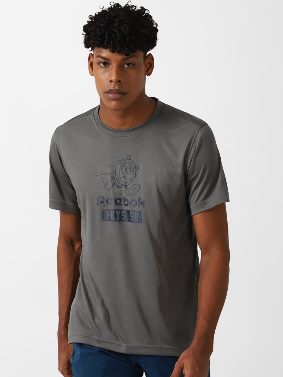 

Reebok Neo Performance Printed Slim-Fit T-Shirt, Grey