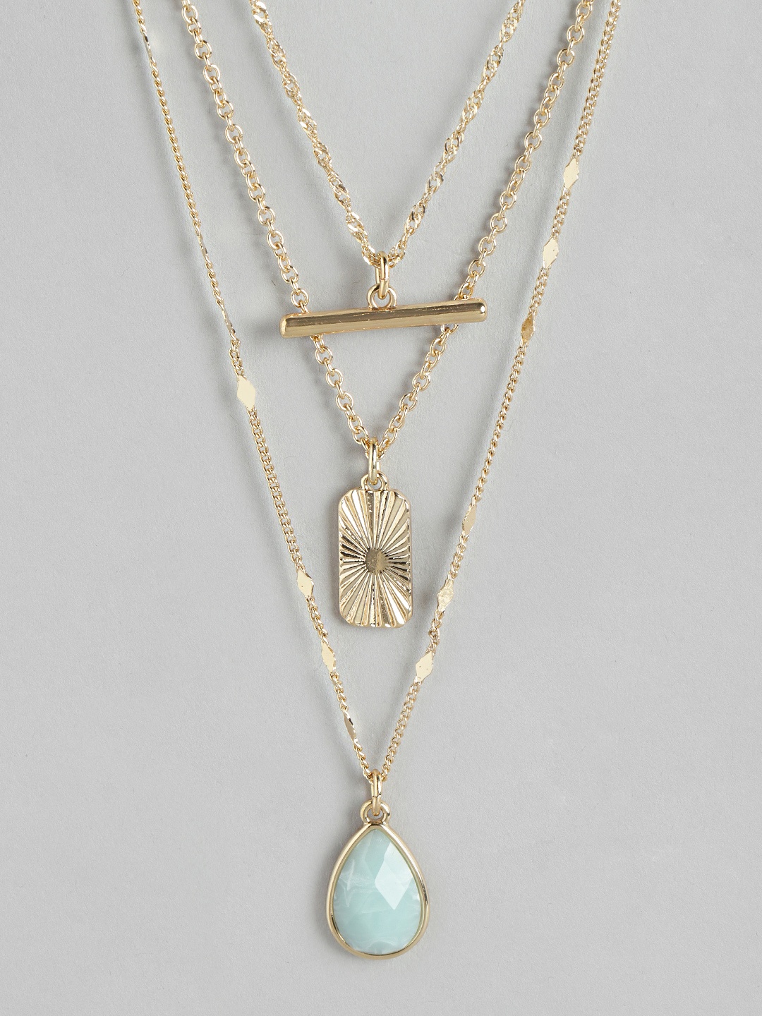 

Forever New Suri Stone Layered Necklace, Gold