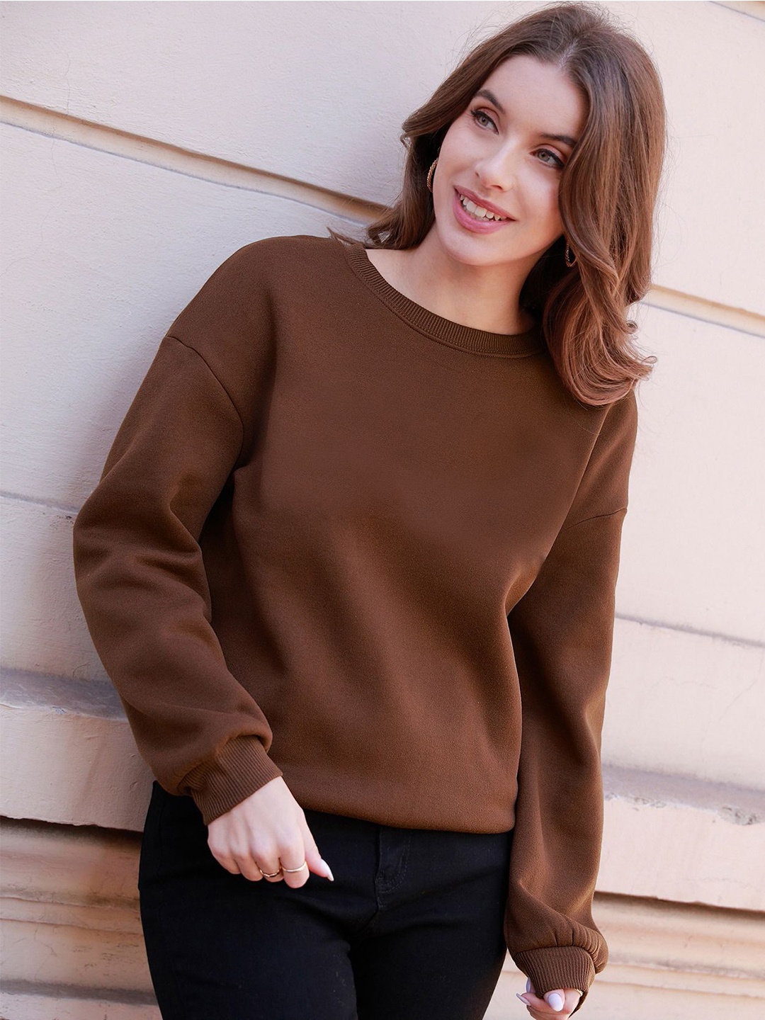 

Nalax Designs Women Sweatshirt, Brown
