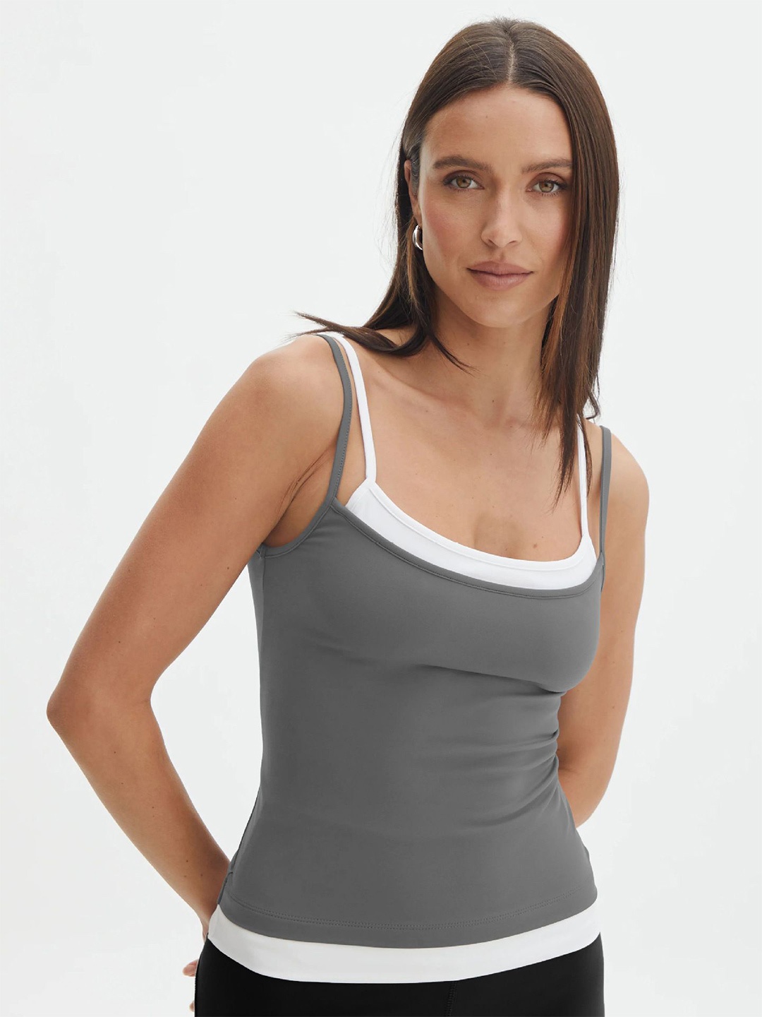 

HERE&NOW Print Tank Top, Grey
