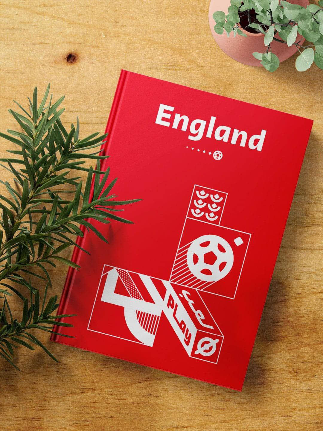 

macmerise Red & White Printed A5 Ruled Notebook
