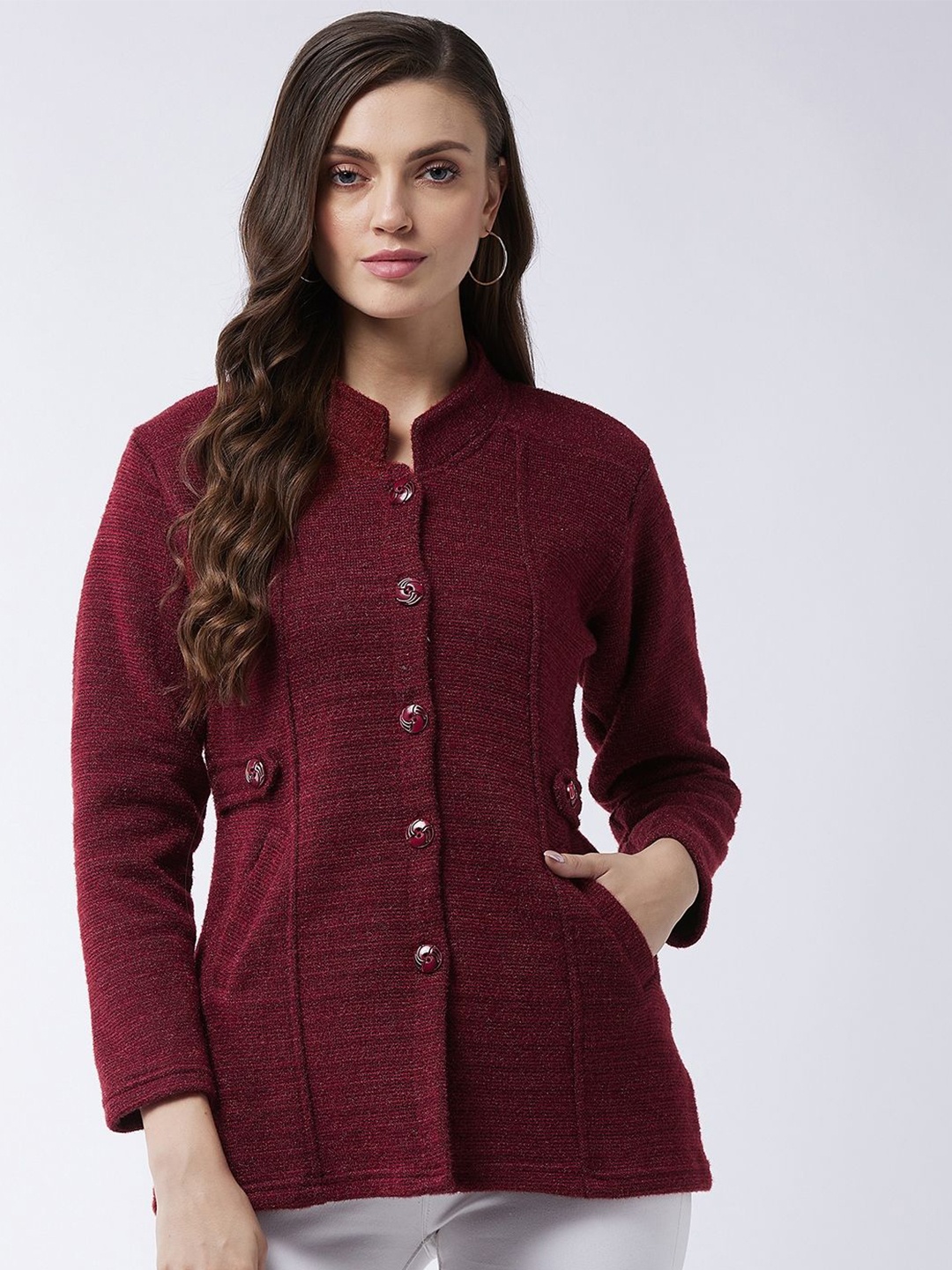 

PIVL Women Cardigan, Maroon
