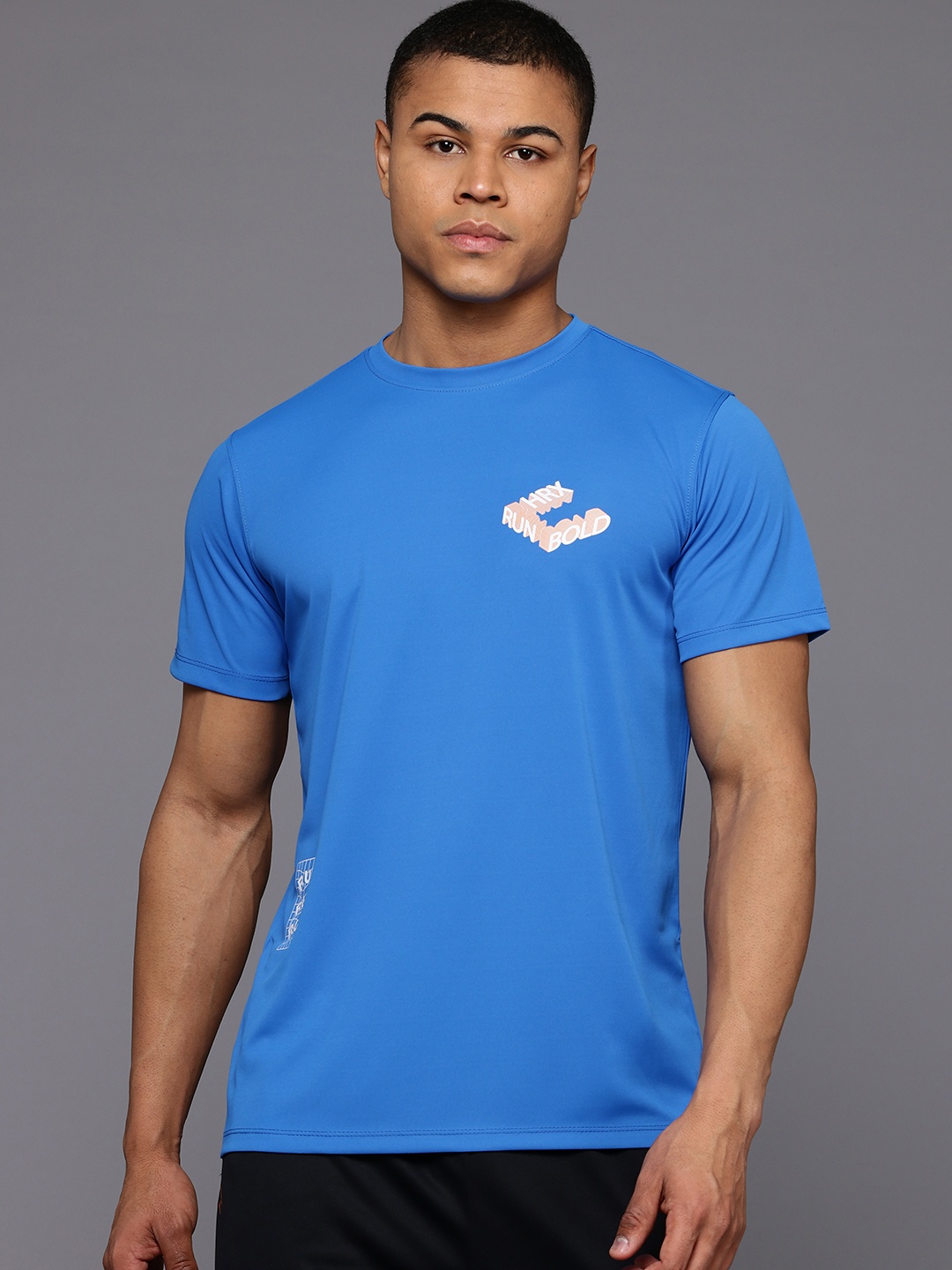 

HRX by Hrithik Roshan Rapid-Dry Running T-shirt, Blue