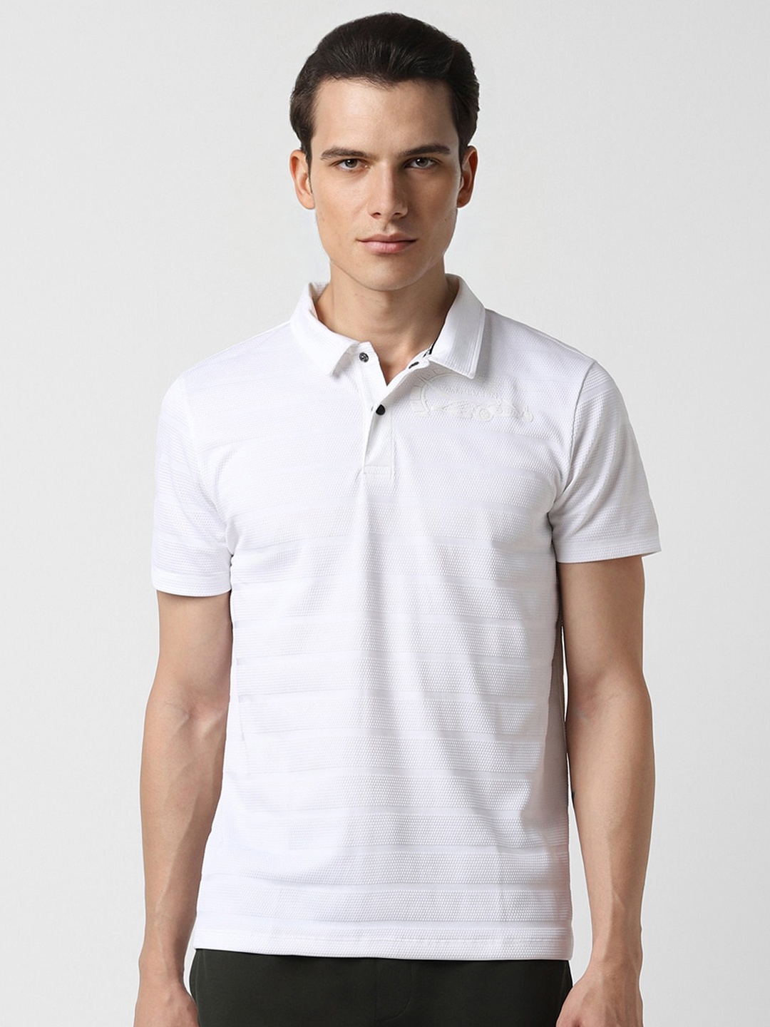 

Van Heusen Men Polo Collar Pockets T-shirt, White