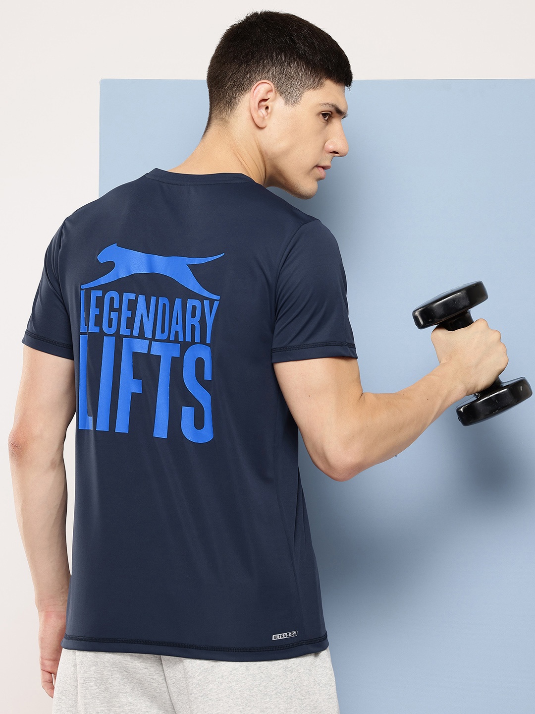 

Slazenger Typography Printed Ultra-Dry T-shirt, Blue